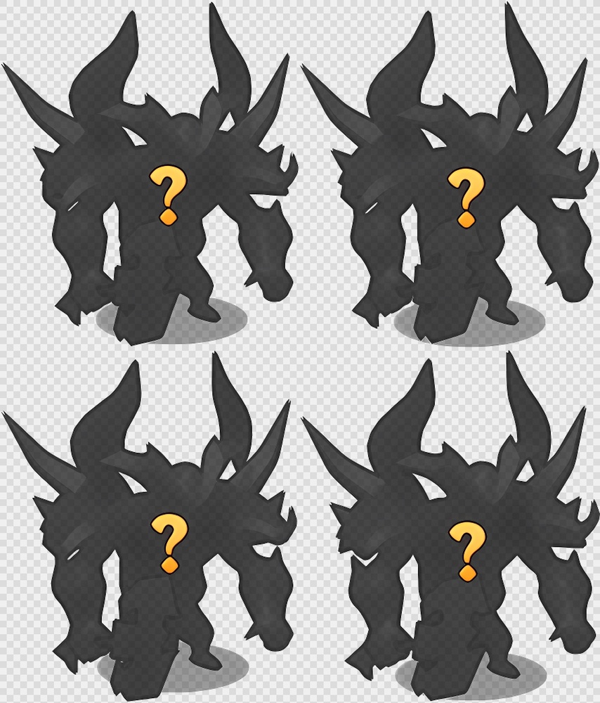 305套魔幻角色PNG序列帧-怪物-魔幻(monster_c_black)