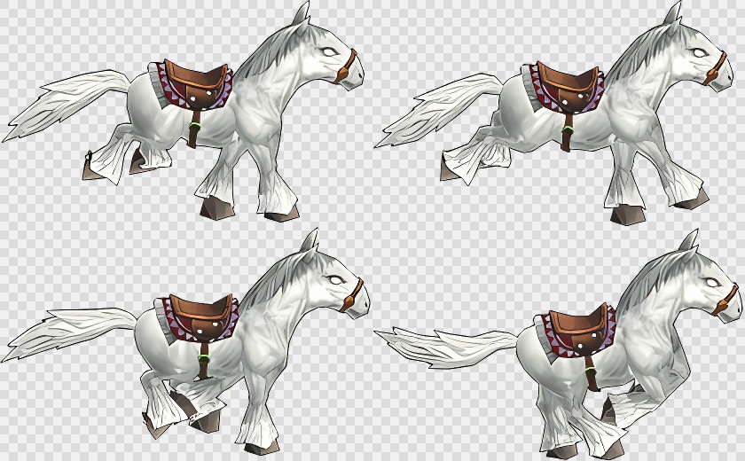 305套魔幻角色PNG序列帧-怪物-魔幻(mounts_horse_01)
