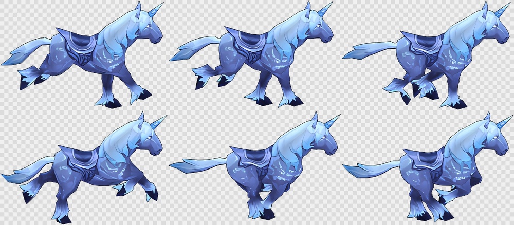 305套魔幻角色PNG序列帧-怪物-魔幻(mounts_horse_03)
