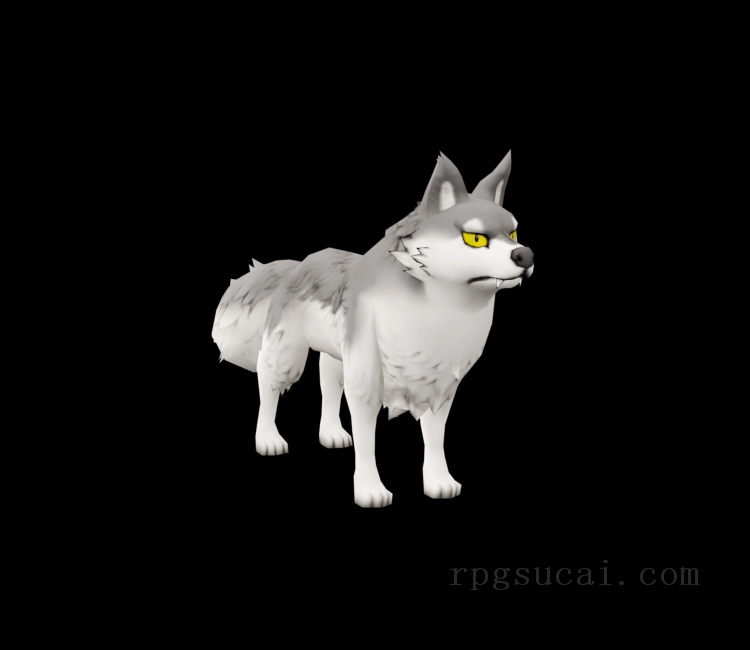 3D模型-动物3D模型-3D模型(2401)Dragon Quest X - Taro (Wolf)