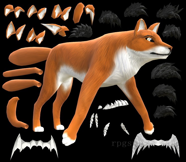 3D模型-动物3D模型-3D模型(2943)FeralHeart - Canine