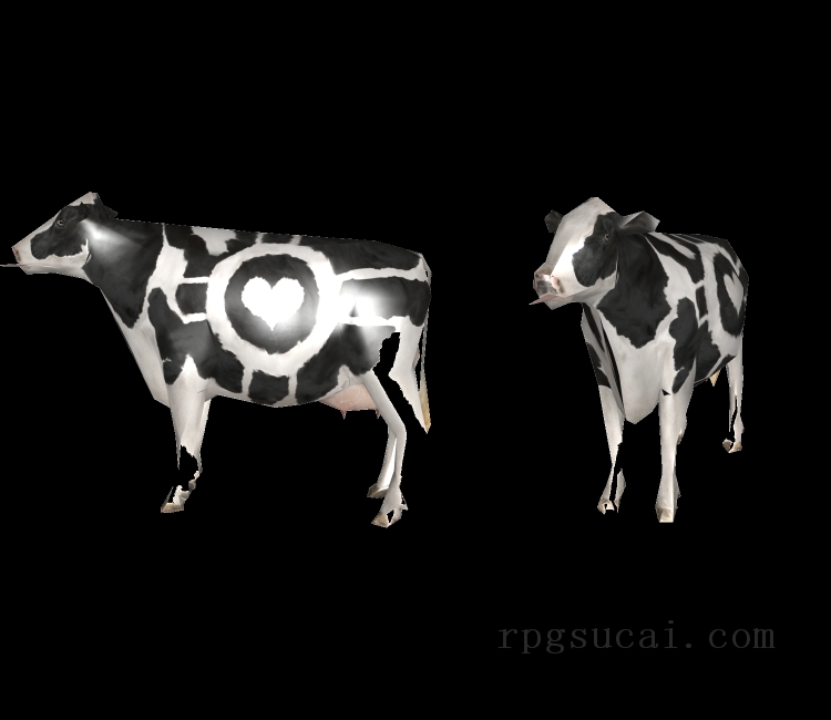3D模型-动物3D模型-3D模型(3404)Goat Simulator - Companion Cow