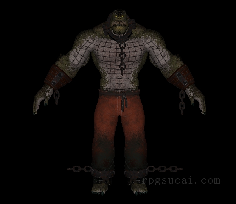 3D模型-怪物3D模型-3D模型(874)Batman: Arkham Asylum - Killer Croc