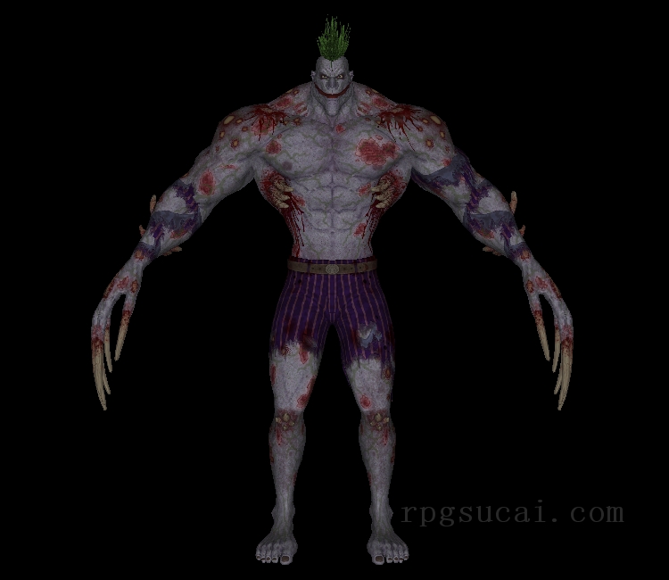 3D模型-怪物3D模型-3D模型(877)Batman: Arkham Asylum - Titan Joker