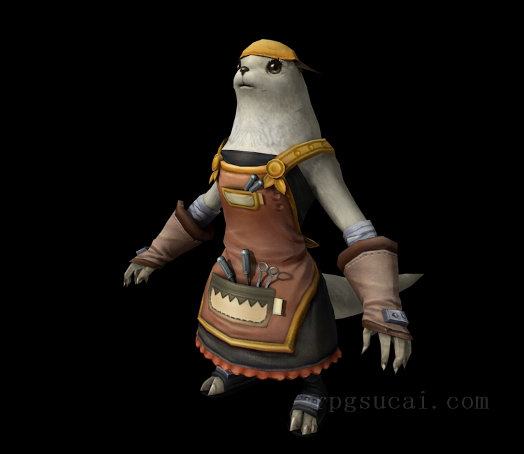 3D模型-怪物3D模型-3D模型(1206)Aion - Shugo Worker (Female)