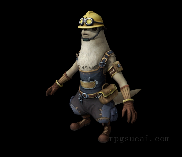 3D模型-怪物3D模型-3D模型(1207)Aion - Shugo Worker (Male)