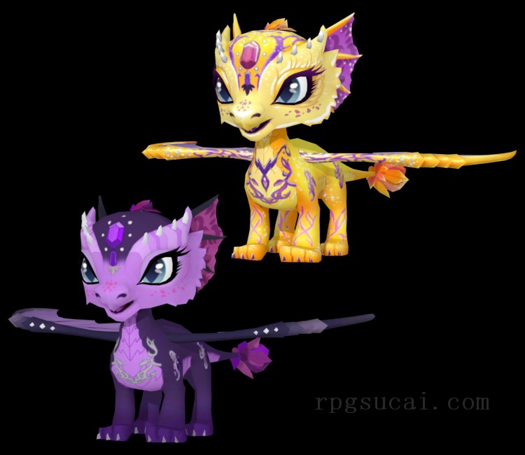 3D模型-怪物3D模型-3D模型(1483)Mobile - Ever After High: Baby Dragons - Nevermore