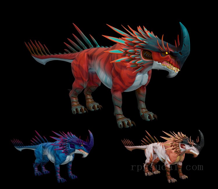 3D模型-怪物3D模型-3D模型(2035)Dauntless - Embermane