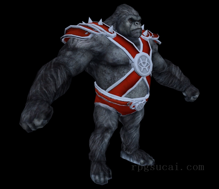 3D模型-怪物3D模型-3D模型(2100)DC Universe Online - Gorilla (Armored)