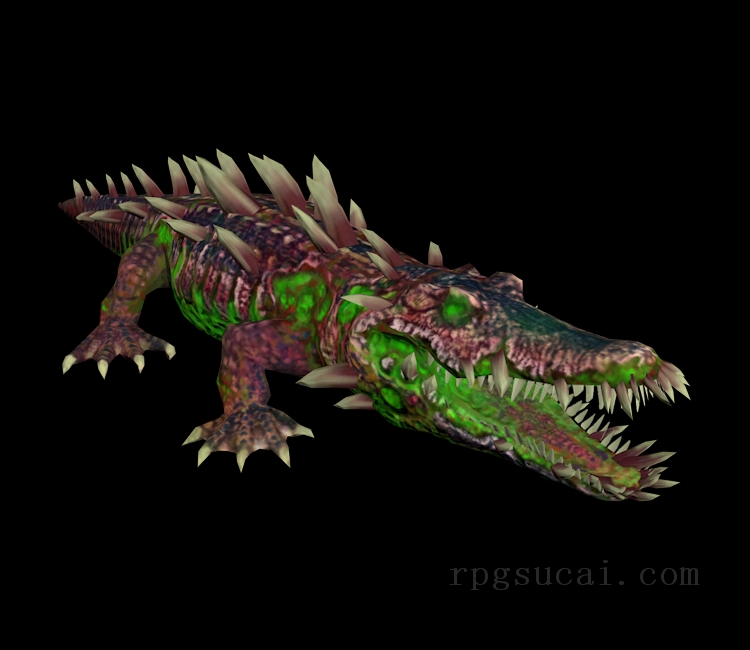 3D模型-怪物3D模型-3D模型(2107)DC Universe Online - Mutant Alligator