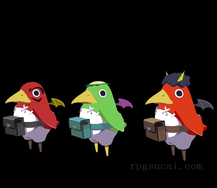 3D模型-怪物3D模型-3D模型(2189)Disgaea 7: Vows of the Virtueless - Prinny (Daruma / Kappa / Oni)