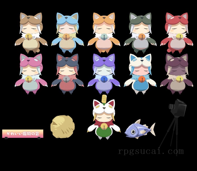 3D模型-怪物3D模型-3D模型(2195)Disgaea 7: Vows of the Virtueless - Slumber Cat