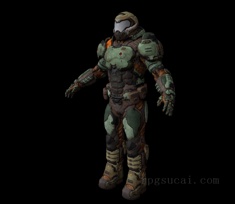 3D模型-怪物3D模型-3D模型(2276)DOOM (2016) - Doom Slayer