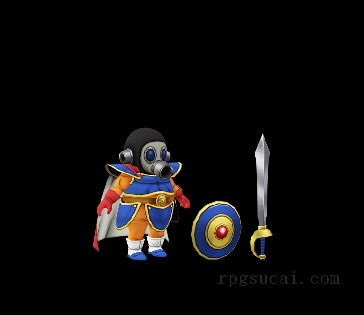 3D模型-怪物3D模型-3D模型(2405)Dragon Quest X - Akira (Dragon Quest I)