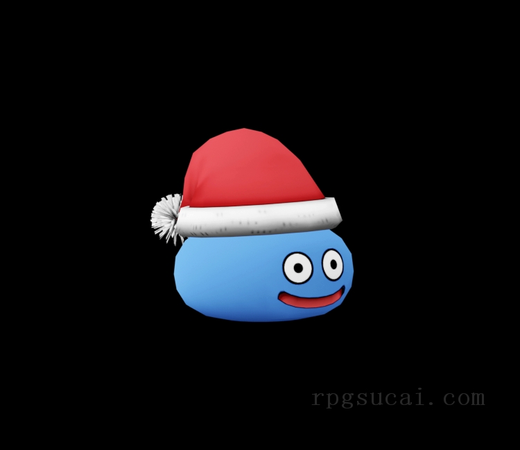 3D模型-怪物3D模型-3D模型(2433)Dragon Quest X - Christmas Slime