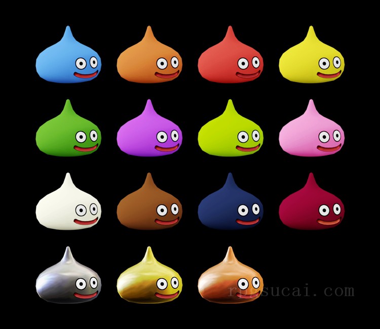 3D模型-怪物3D模型-3D模型(2442)Dragon Quest X - Slime
