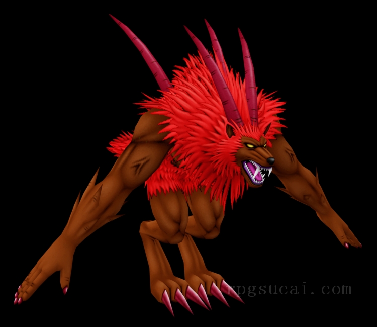 3D模型-怪物3D模型-3D模型(2476)Dragon Quest X - Monto (Werewolf)