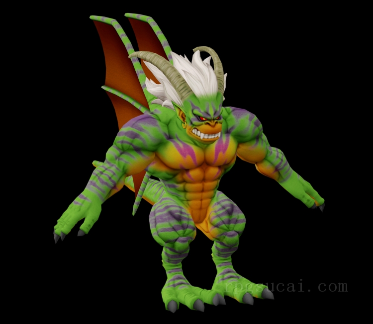 3D模型-怪物3D模型-3D模型(2480)Dragon Quest X - Nergel (Transformed)
