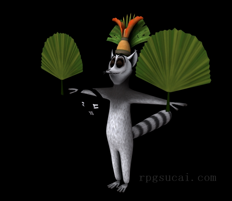3D模型-怪物3D模型-3D模型(2525)DreamWorks All-Star Kart Racing - King Julien