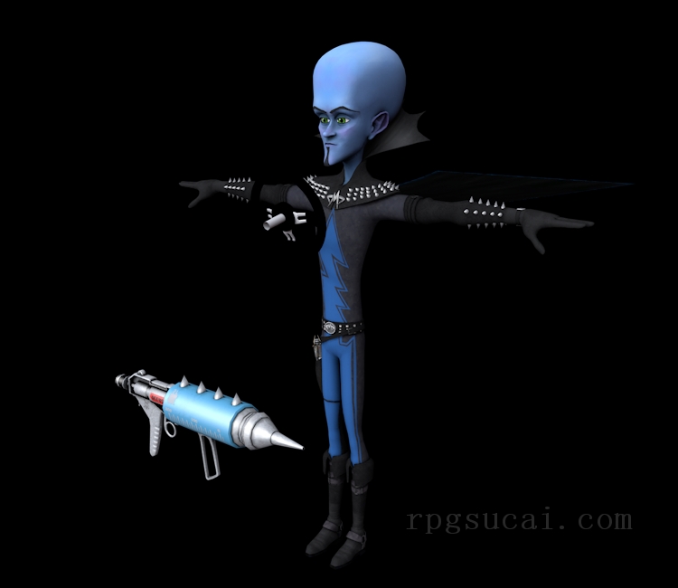 3D模型-怪物3D模型-3D模型(2529)DreamWorks All-Star Kart Racing - Megamind
