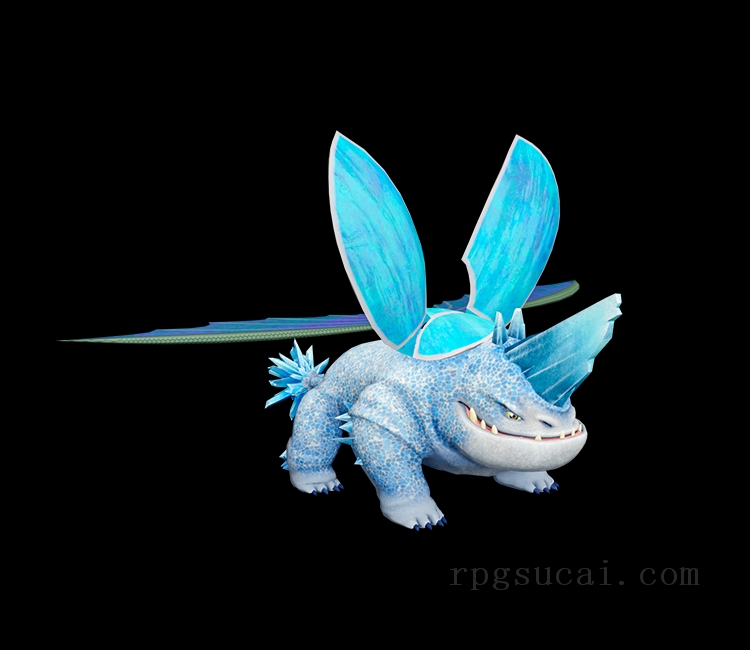 3D模型-怪物3D模型-3D模型(2545)DreamWorks Dragons: Legends of the Nine Realms - Plowhorn (Cutscene)