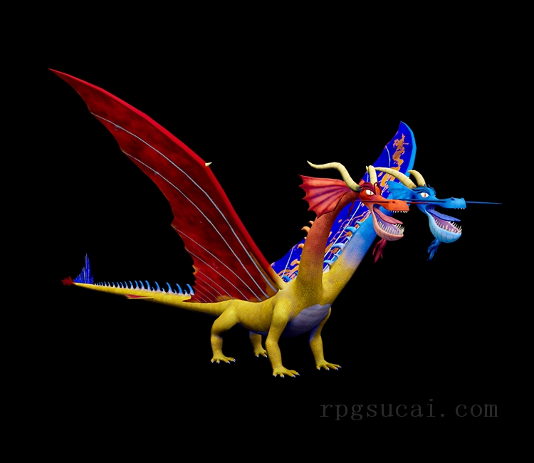 3D模型-怪物3D模型-3D模型(2548)DreamWorks Dragons: Legends of the Nine Realms - Wu & Wei (Cutscene)