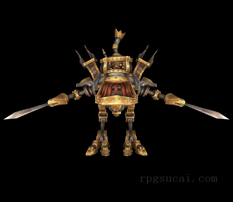 3D模型-怪物3D模型-3D模型(2575)Dungeon Defenders - Goblin Mech