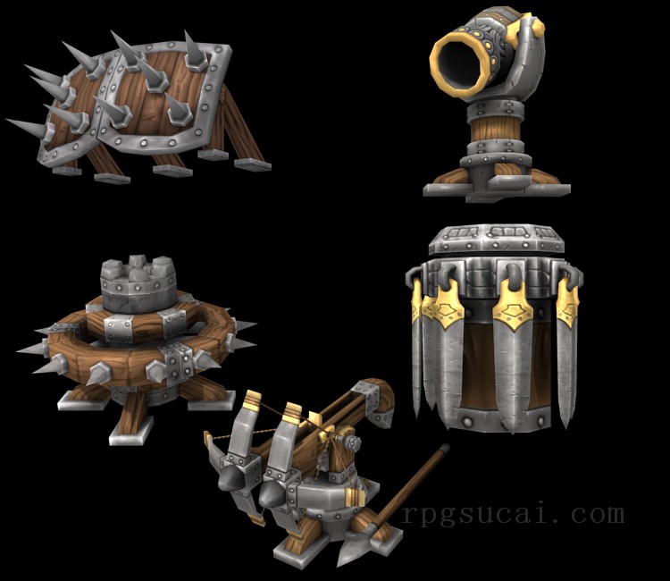 3D模型-怪物3D模型-3D模型(2576)Dungeon Defenders - Squire's Towers