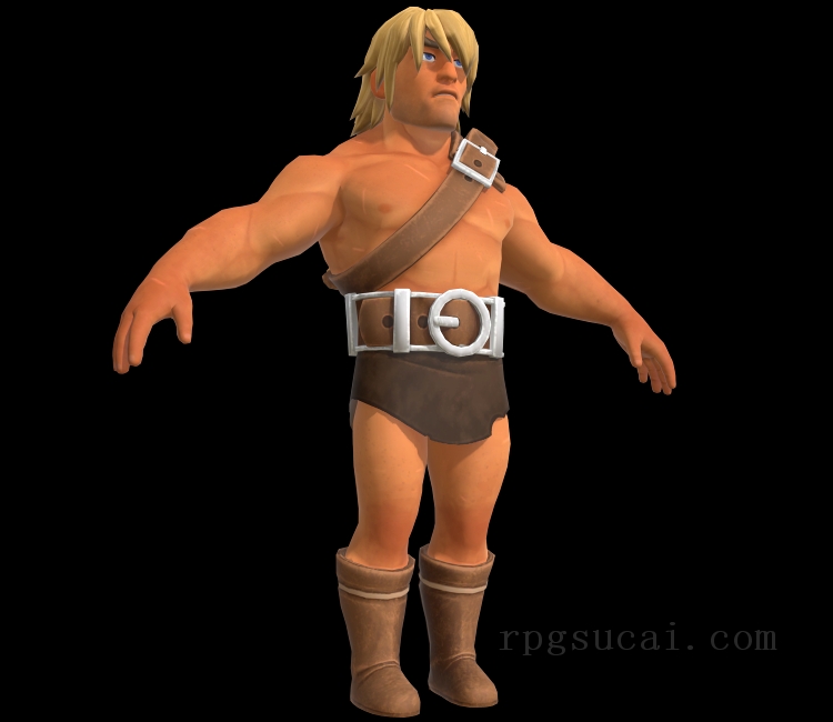 3D模型-怪物3D模型-3D模型(2577)The Dungeon Of Naheulbeuk: The Amulet Of Chaos - The Barbarian