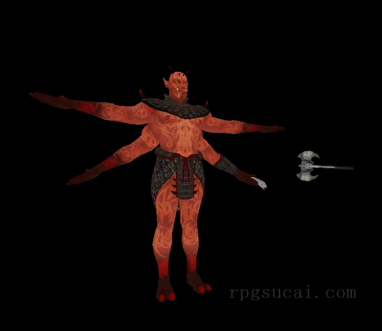 3D模型-怪物3D模型-3D模型(2608)The Elder Scrolls IV: Oblivion - Mehrunes Dagon