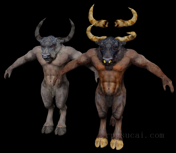 3D模型-怪物3D模型-3D模型(2609)The Elder Scrolls IV: Oblivion - Minotaurs