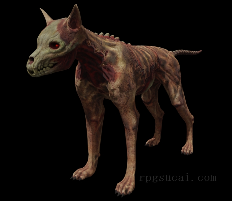 3D模型-怪物3D模型-3D模型(2624)The Elder Scrolls IV: Oblivion - Skinned Hound