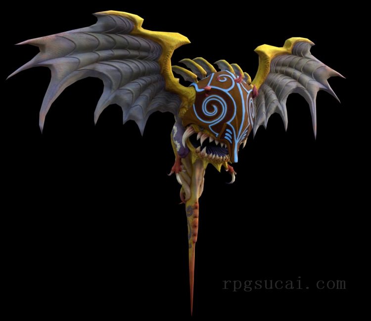 3D模型-怪物3D模型-3D模型(2961)Final Fantasy XIV: A Realm Reborn - Angra Mainyu