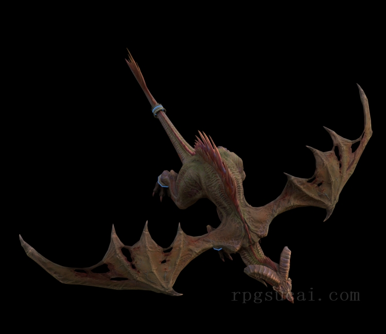 3D模型-怪物3D模型-3D模型(2963)Final Fantasy XIV: A Realm Reborn - Bone Dragon