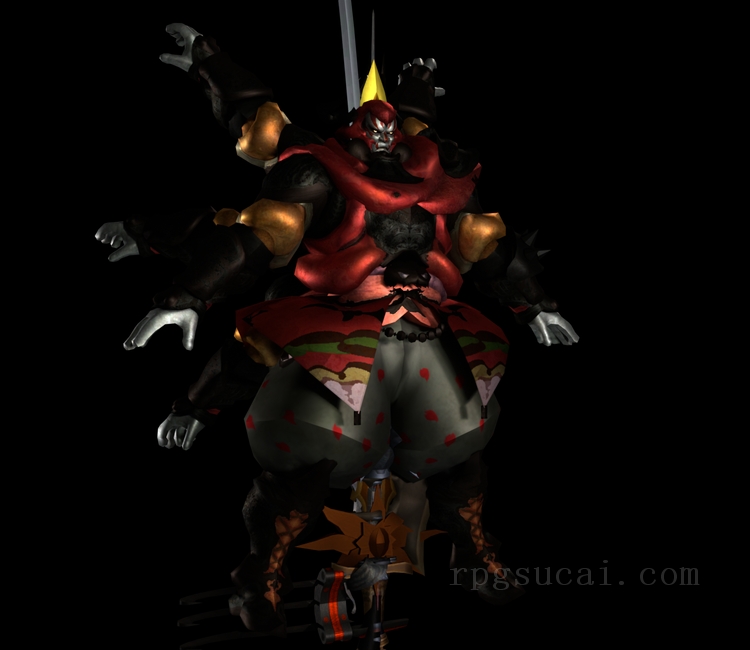 3D模型-怪物3D模型-3D模型(2971)Final Fantasy XIV: A Realm Reborn - Gilgamesh
