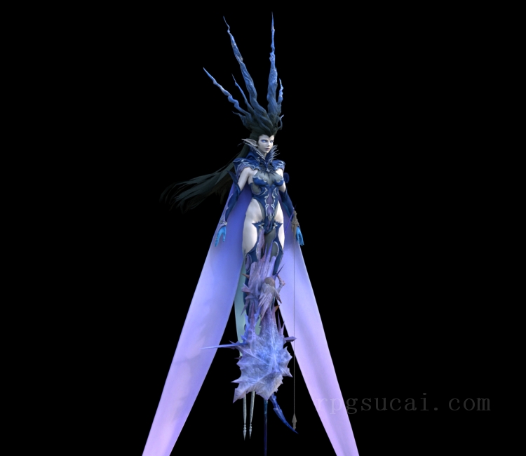 3D模型-怪物3D模型-3D模型(2977)Final Fantasy XIV: A Realm Reborn - Shiva