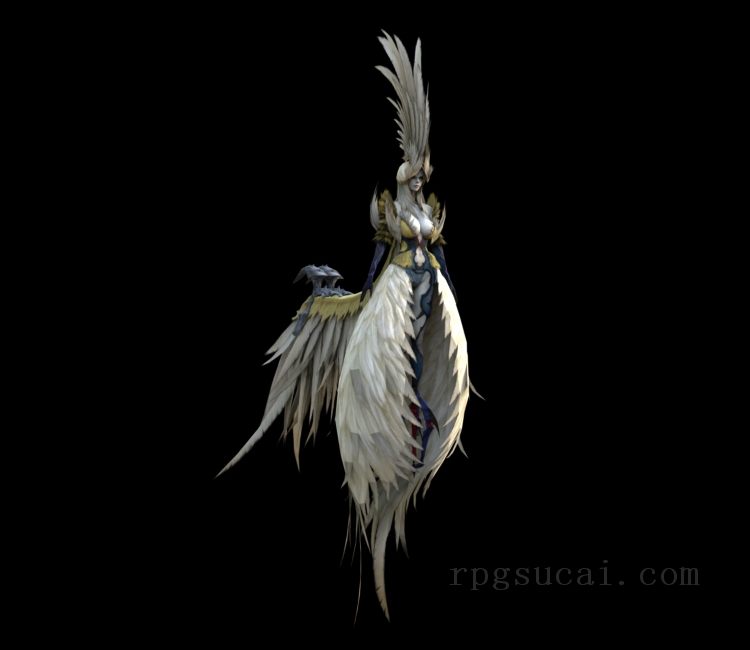 3D模型-怪物3D模型-3D模型(2978)Final Fantasy XIV: A Realm Reborn - Siren
