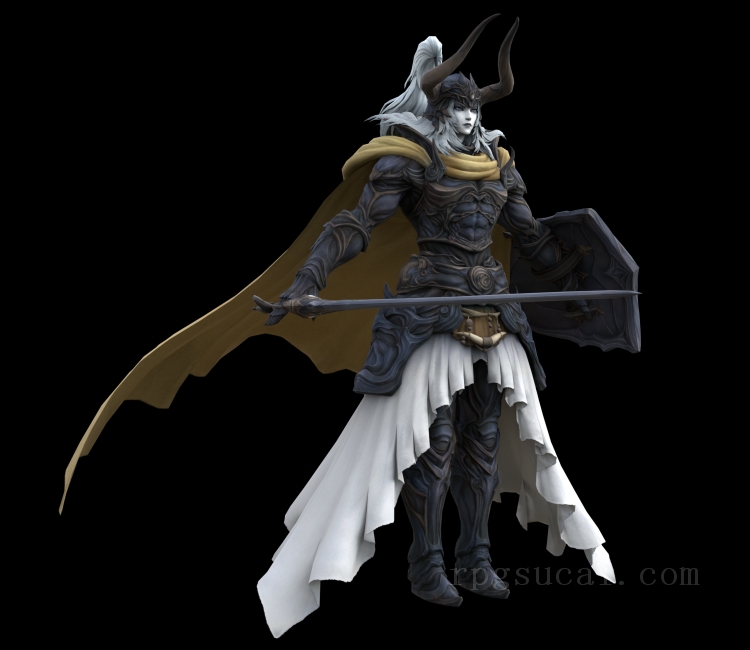 3D模型-怪物3D模型-3D模型(2984)Final Fantasy XIV: A Realm Reborn - Warrior Of Light