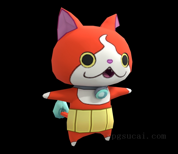 3D模型-怪物3D模型-3D模型(2993)Final Fantasy XIV: A Realm Reborn - Jibanyan