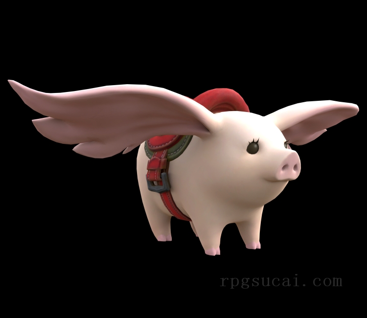 3D模型-怪物3D模型-3D模型(3006)Final Fantasy XIV: A Realm Reborn - Portly Porxie