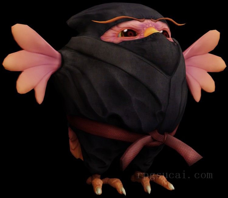 3D模型-怪物3D模型-3D模型(3197)Giana Sisters: Twisted Dreams - Owlverlord (Ninja)