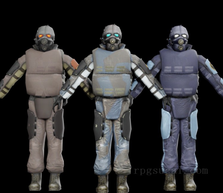 3D模型-怪物3D模型-3D模型(3493)Half-Life 2 - Combine Soldier