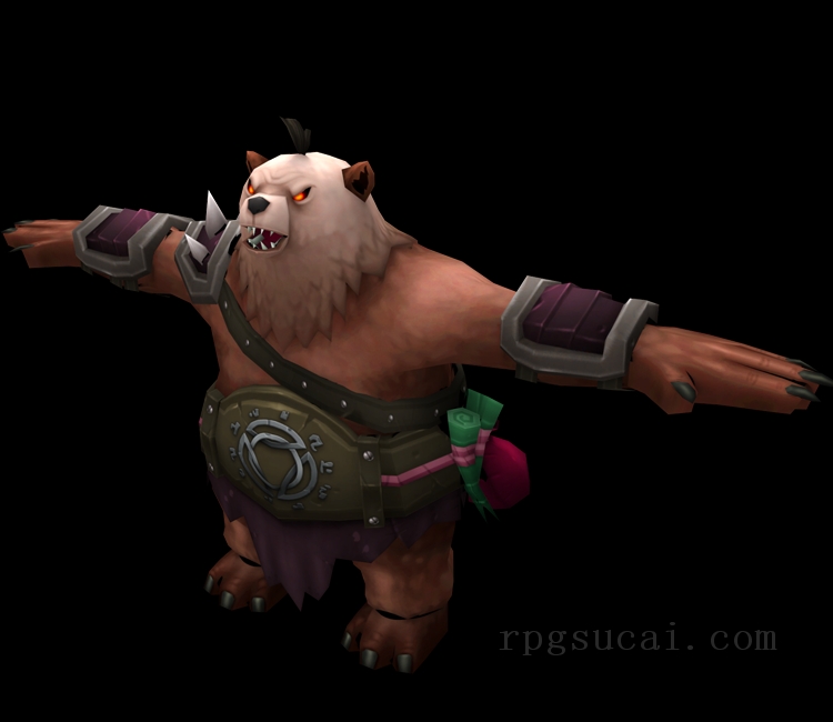 3D模型-怪物3D模型-3D模型(3704)Hell Girls - Bear Warrior