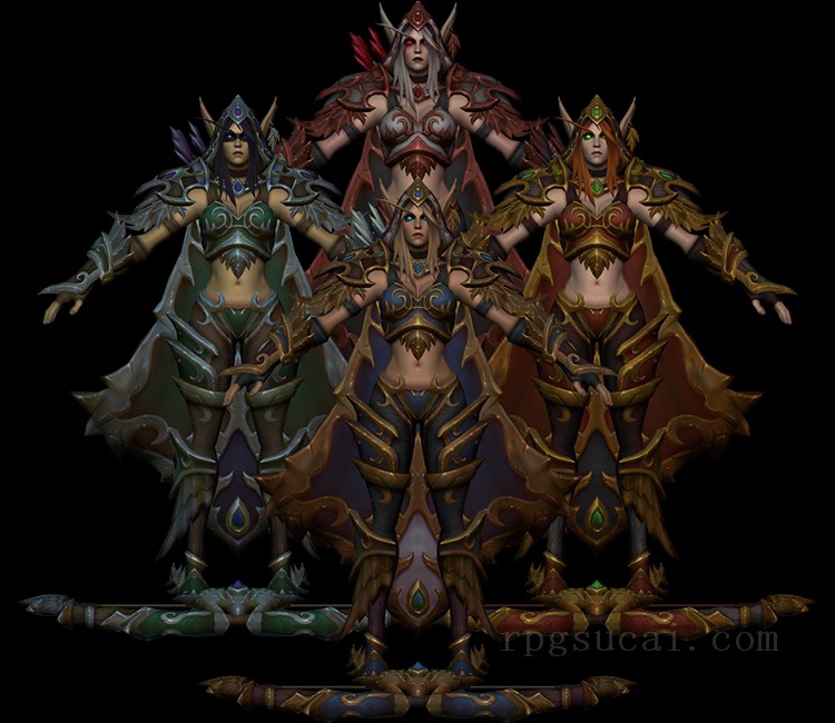 3D模型-怪物3D模型-3D模型(3721)Heroes of the Storm - Sylvanas Windrunner (Ranger-General)