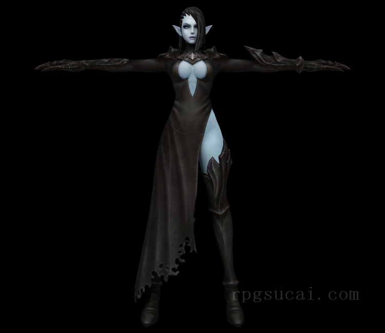 3D模型-女3D模型-3D模型(1363)Archeblade - Elrath Nazaruth (Black Widow)