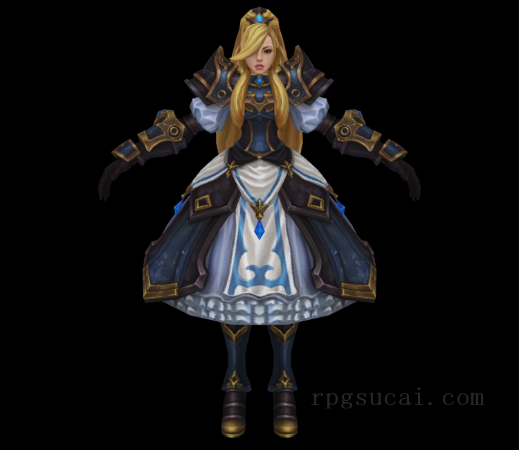 3D模型-女3D模型-3D模型(1383)Archeblade - Valle Estrada Draco Emperatore (Princess of Tempest)