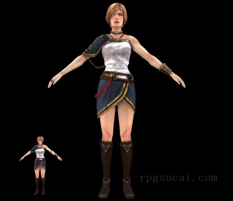 3D模型-女3D模型-3D模型(1713)Dark Messiah of Might and Magic - Leanna