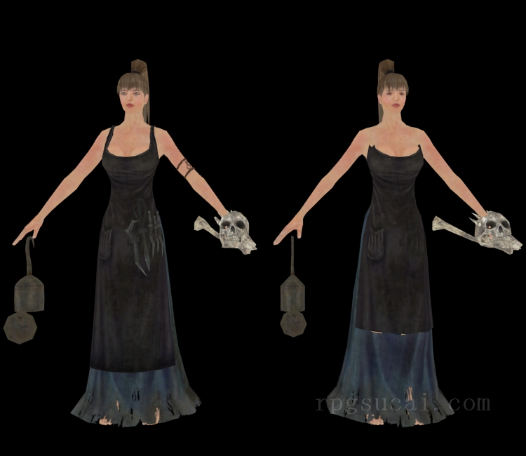 3D模型-女3D模型-3D模型(1751)Dark Souls II - Stone Trader Chloanne