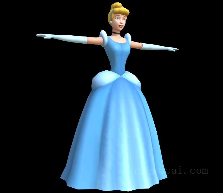 3D模型-女3D模型-3D模型(2216)Disney Princess: My Fairytale Adventure - Cinderella
