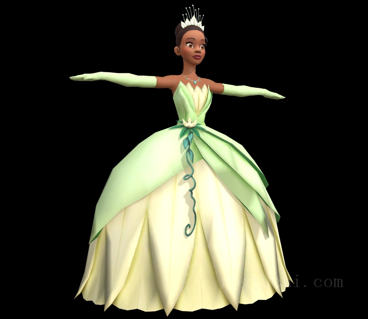3D模型-女3D模型-3D模型(2217)Disney Princess: My Fairytale Adventure - Princess Tiana